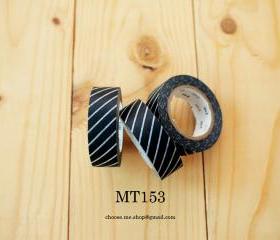 Japanese Masking tape, MT153, Black, Stripe