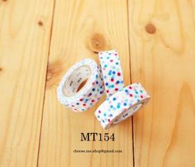Japanese Masking tape, MT154, Mix Colorful Dot