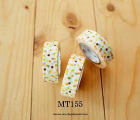 Japanese Masking tape, MT155, Mix, Colorful dot