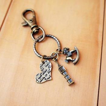 Charm Keychain, Romantic Big Ben